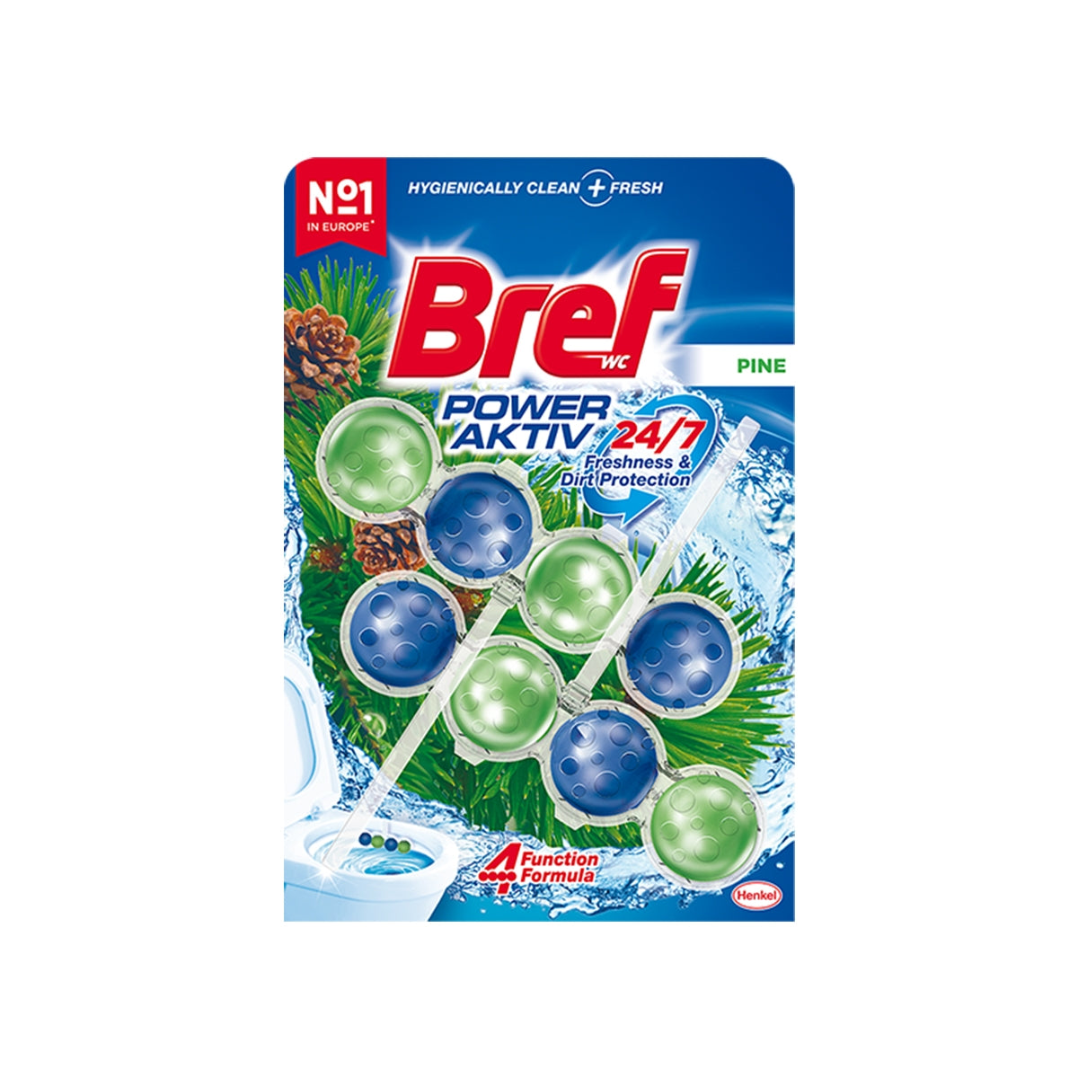 Bref Tuvalet Bloğu Power Active Çam 2x50 gr