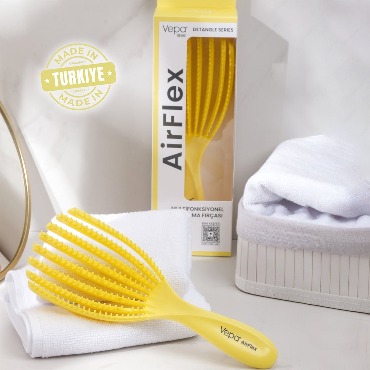 Airflex Saç Fırçası Sarı
