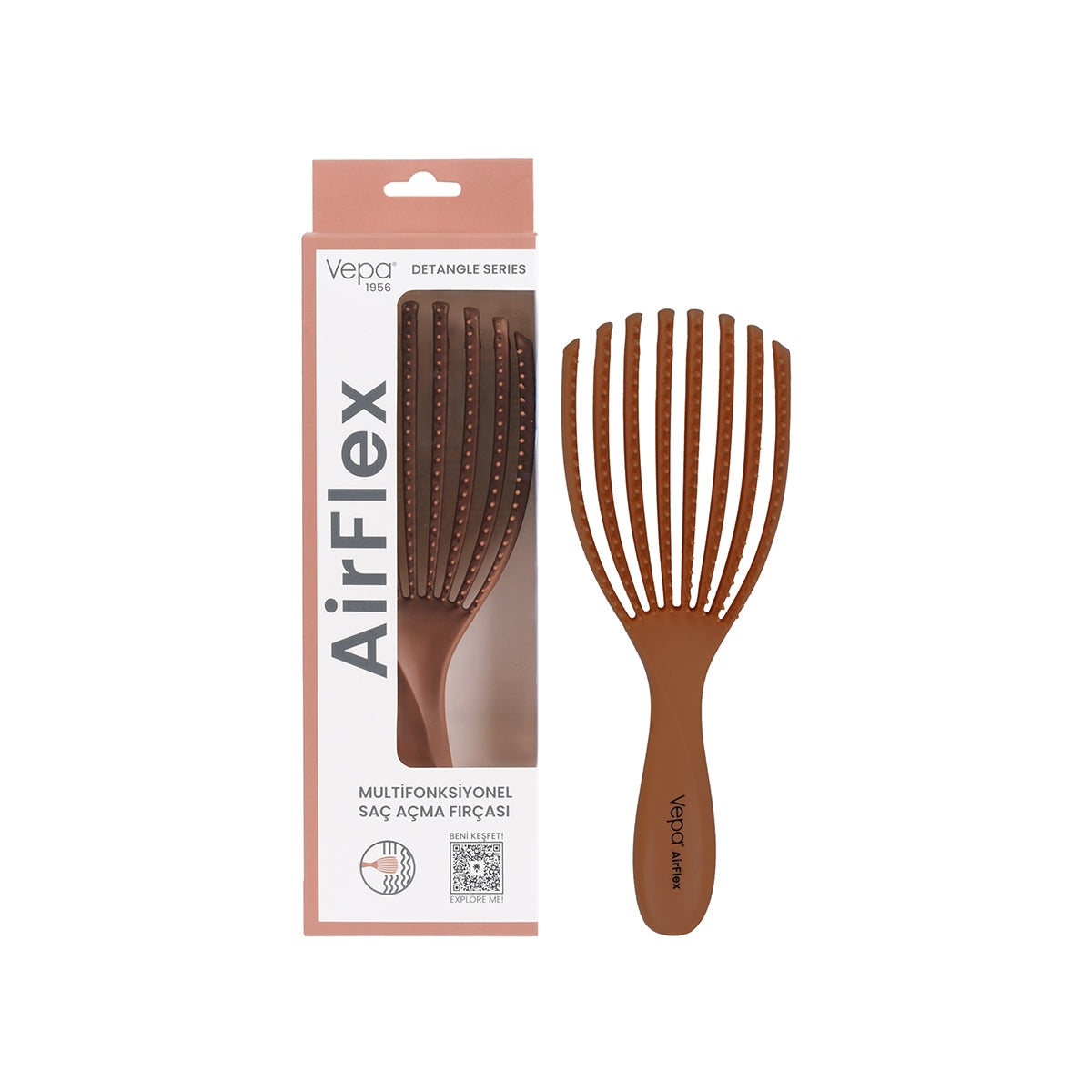 Airflex Saç Fırçası Kahverengi