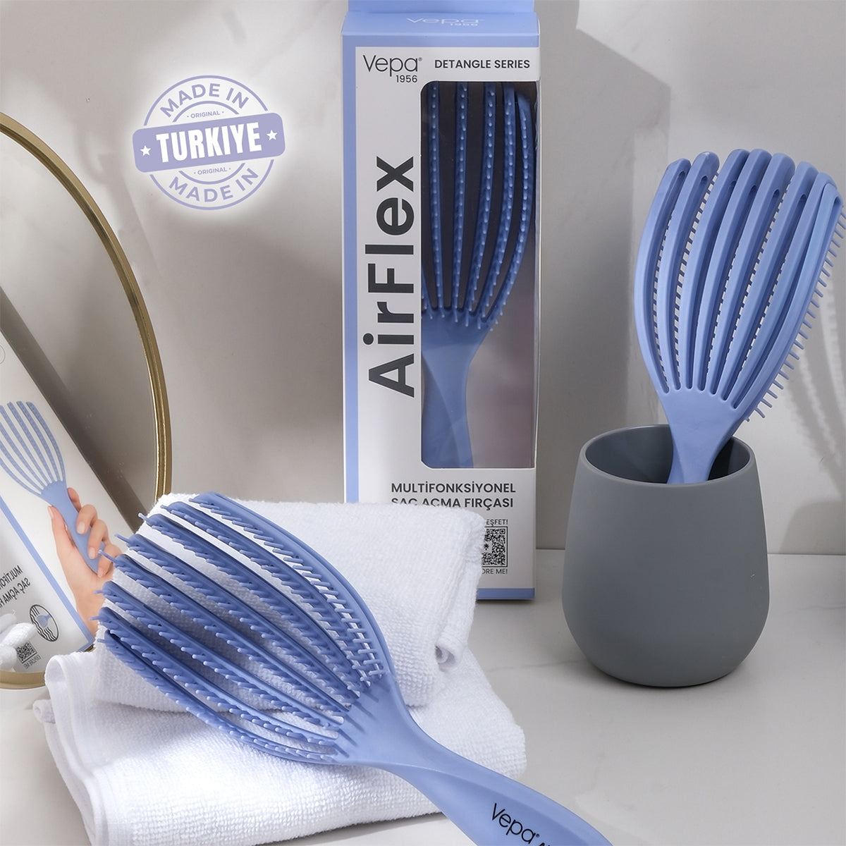 Airflex Saç Fırçası Lila
