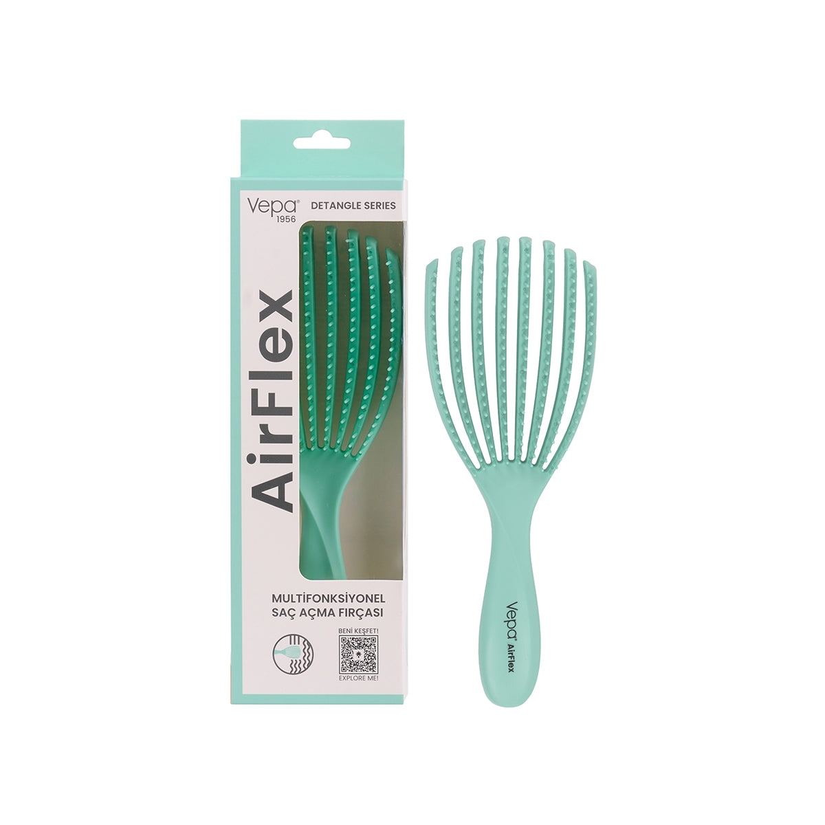 Airflex Saç Fırçası Yeşil