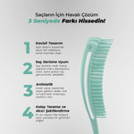 Airflex Saç Fırçası Yeşil