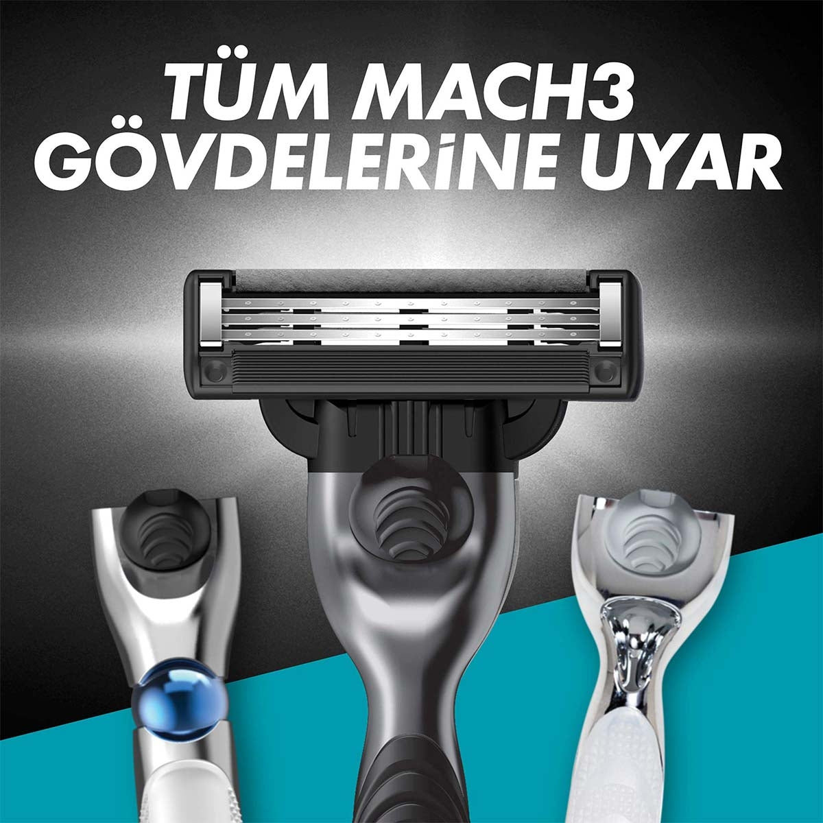 GILLETTE Mach3 Charcoal Yedek Bıçak 4'lü