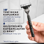GILLETTE Mach3 Charcoal Yedek Bıçak 4'lü