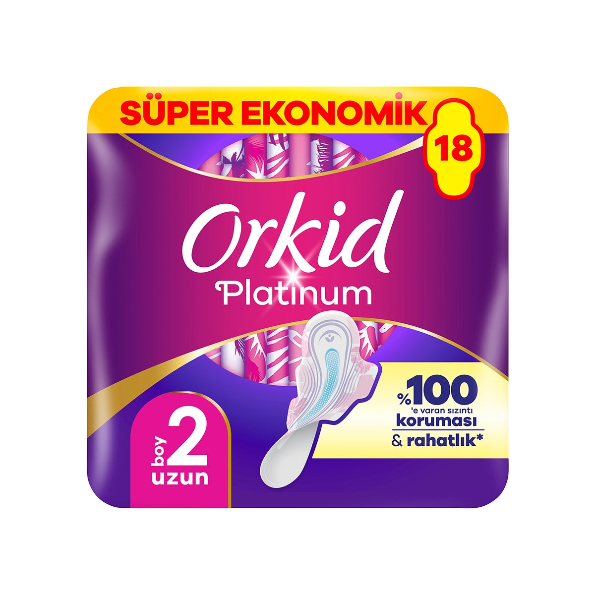Hijyenik Ped Platinum Uzun 18'li