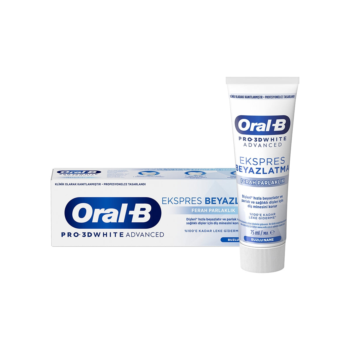 Oral-b Pro 3D White Advanced Ekspres Beyazlatma Ferah Parlaklık Diş
Macunu 75 ml