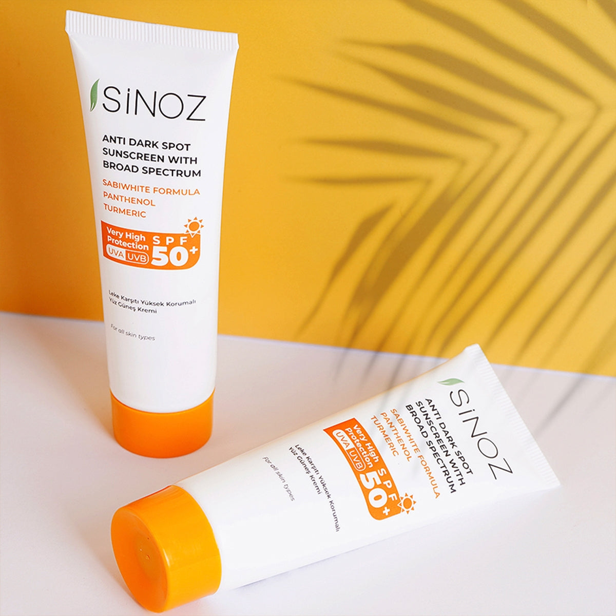 Sinoz Leke Karşıtı SPF50+ Güneş Kremi - Normal ve Kuru Ciltlere 50 ml