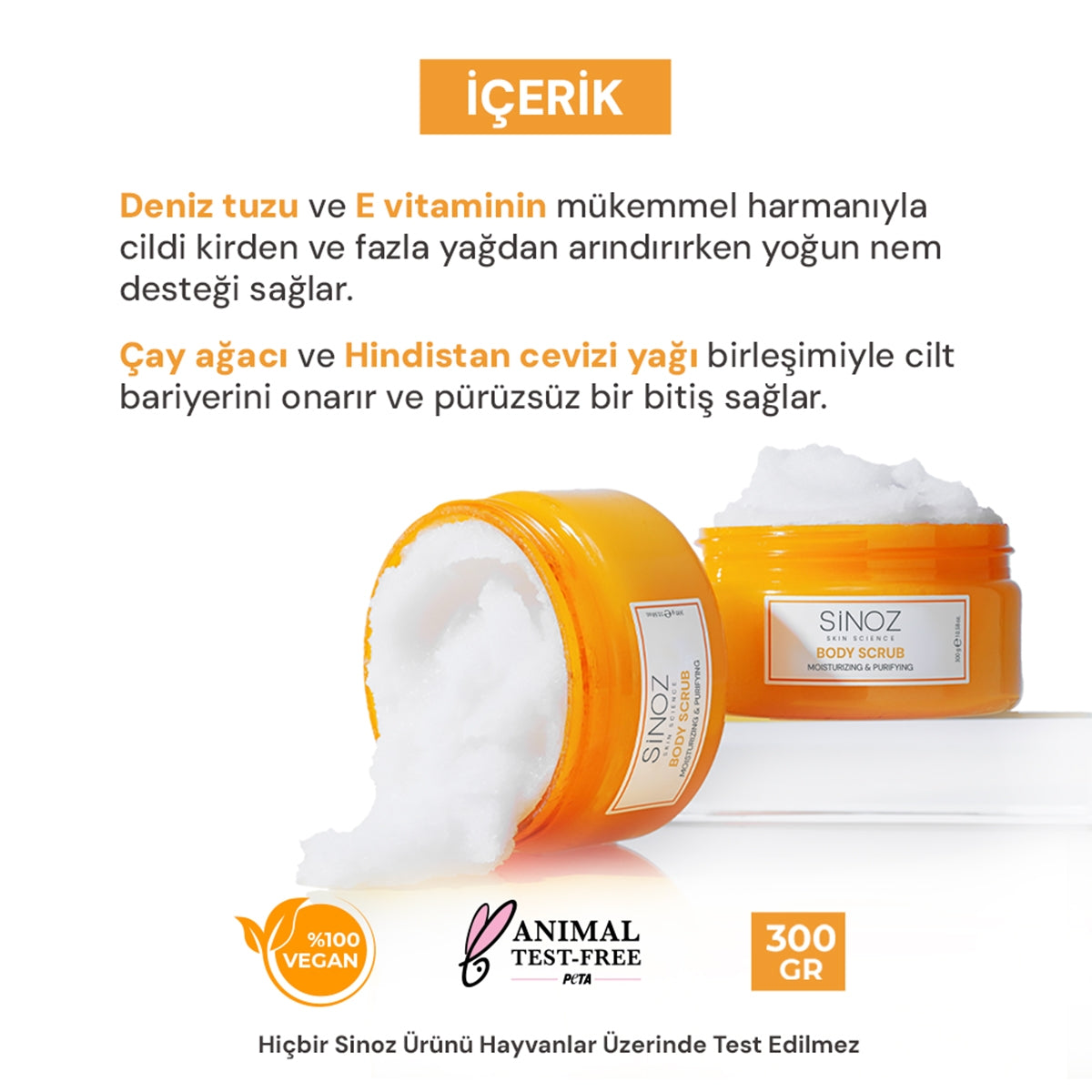 Arındırıcı Nemlendirici Vücut Peelingi 300 gr