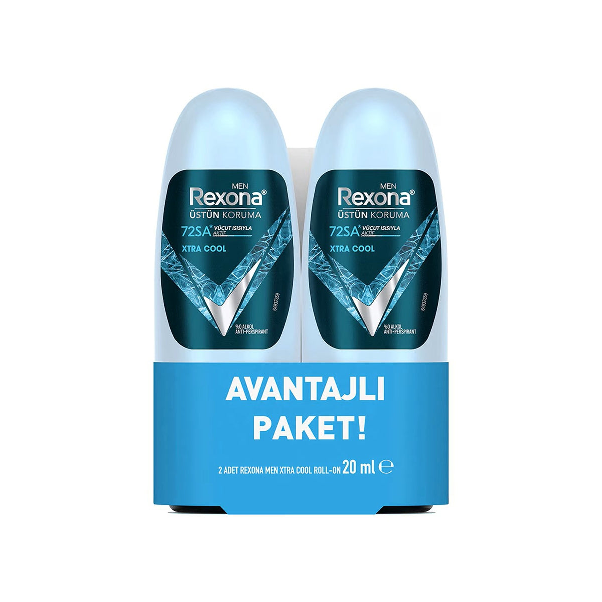 Rexona Erkek Extra Cool Mini Roll on 2'li 20 ml+20 ml