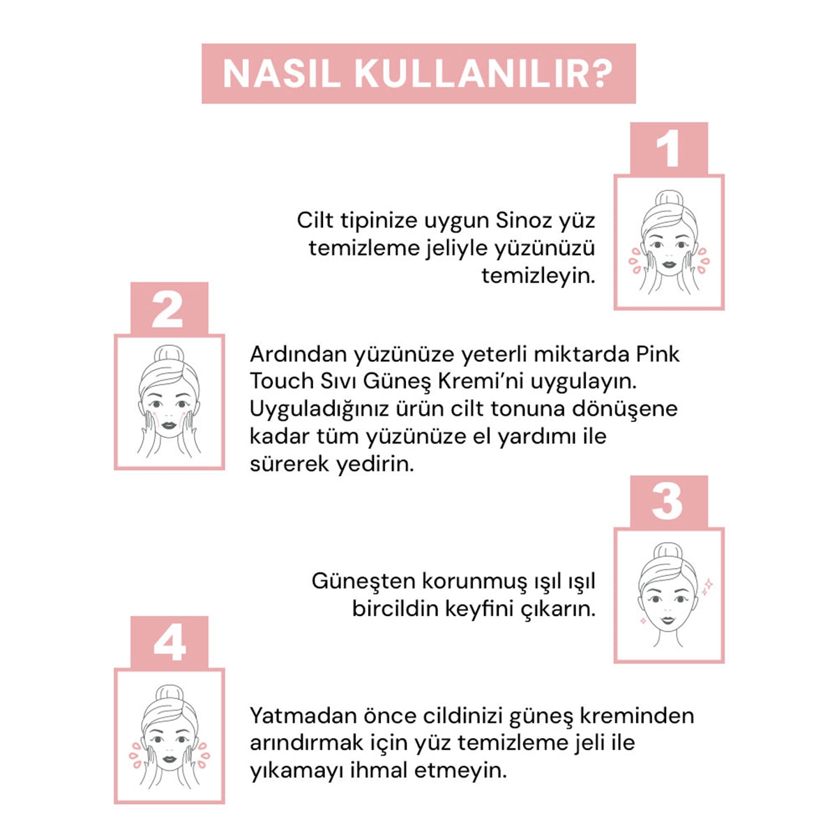 Pink Touch Anında Ton Eşitleyici Sıvı Güneş Kremi SPF50+ Mineral Güneş
Filtreleri 50 ml