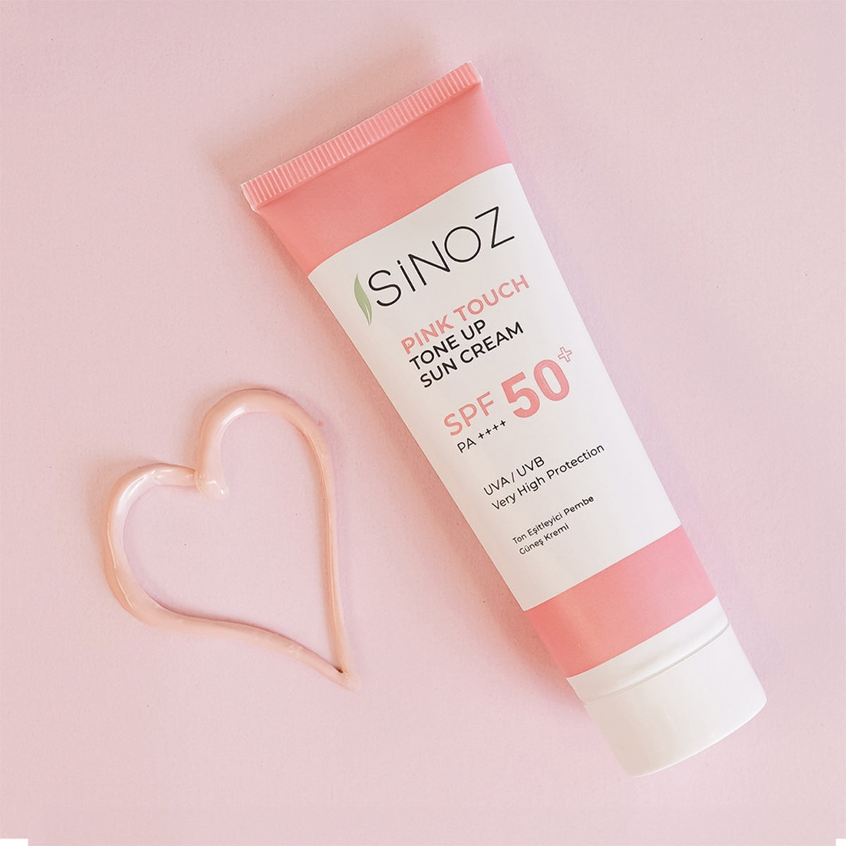 Pink Touch Aydınlatıcı SPF50+ Pembe Güneş Kremi - Tüm Cilt Tipleri 50 ml