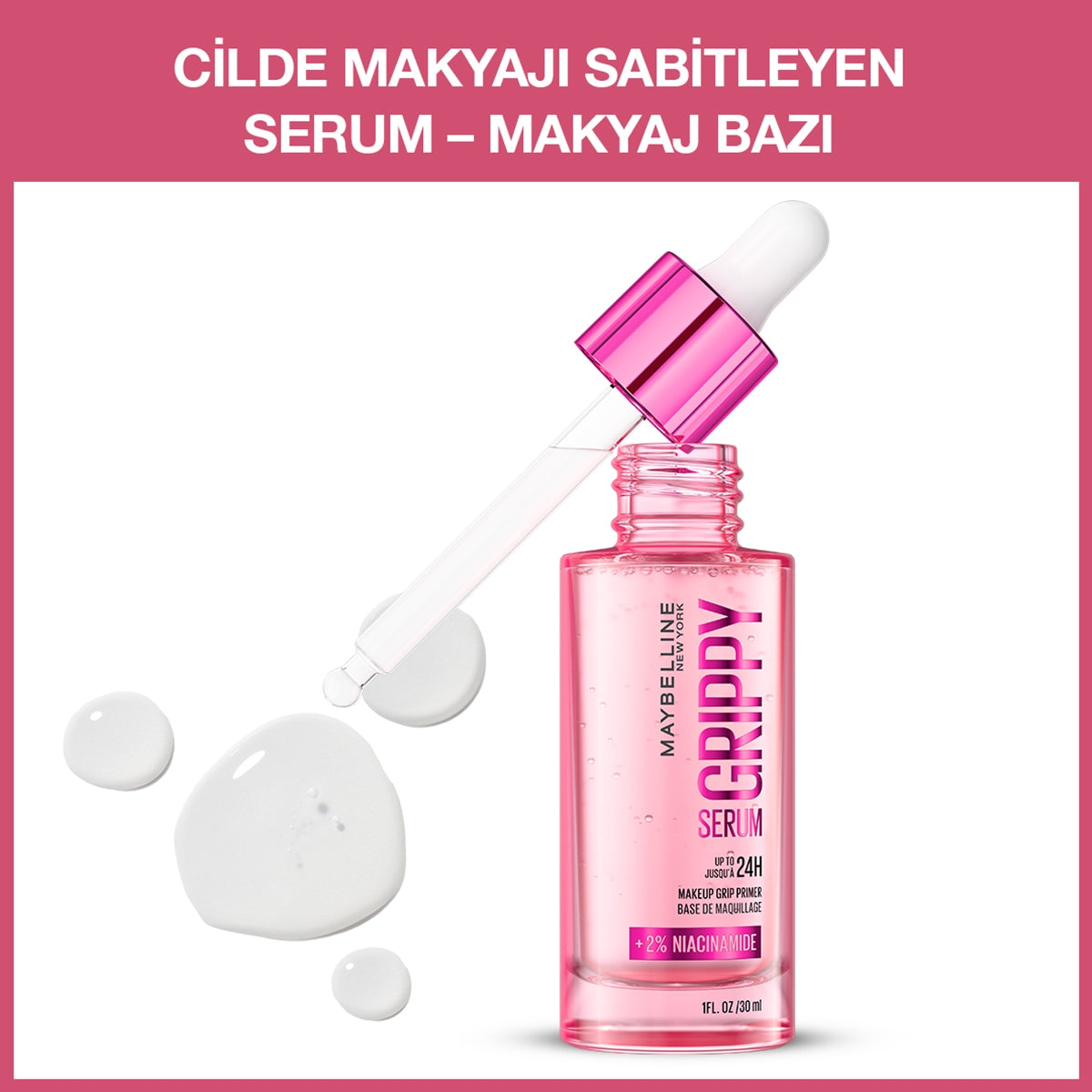 Grippy Cilde Makyajı Sabitleyen Serum Makyaj Bazı