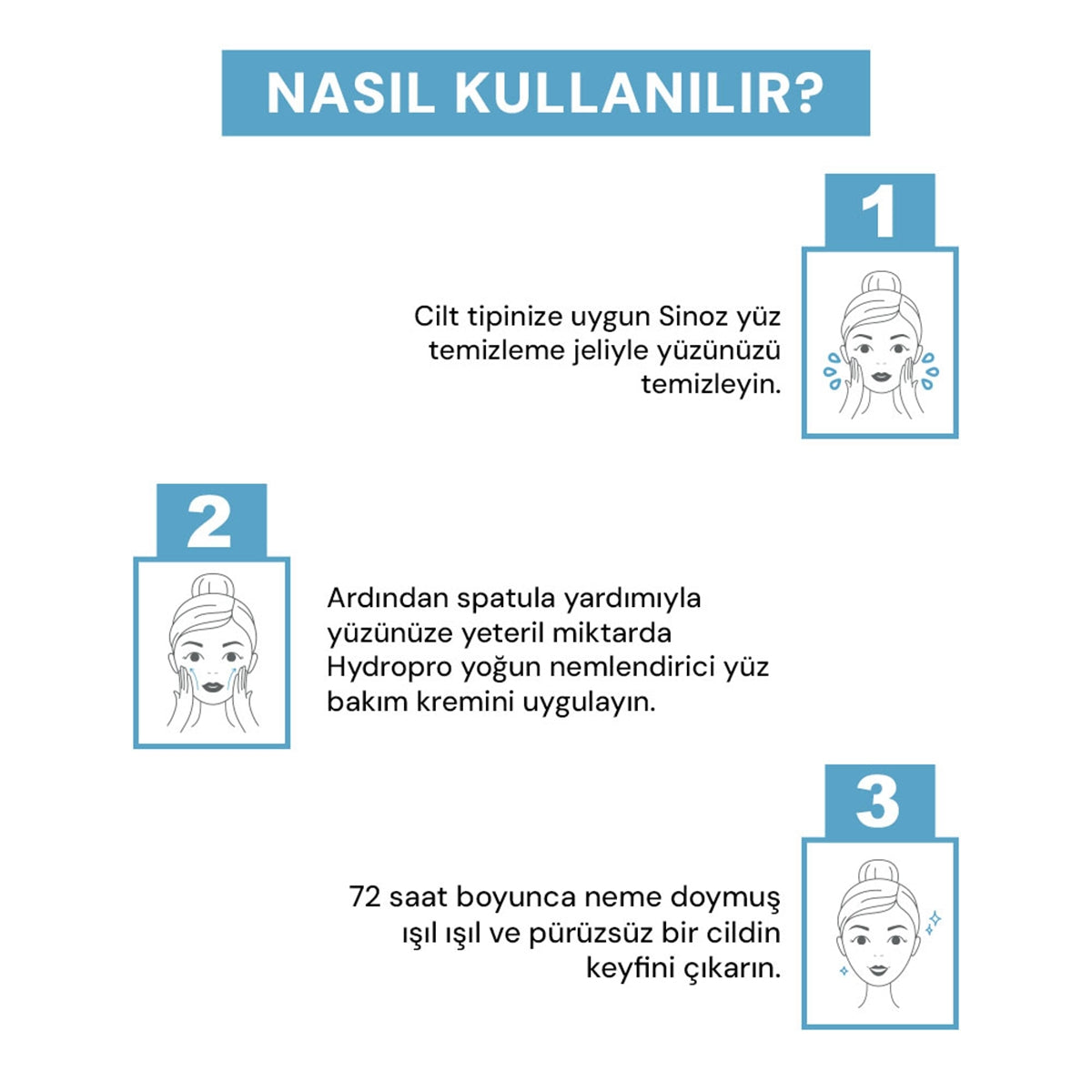 Hydrapro Su Bazlı 72 Saat Yoğun Nemlendirici Yüz Bakım Kremi 50 ml