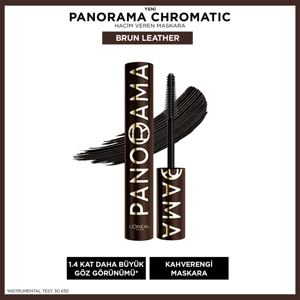 Panorama Chromatic Maskara Brun Leather