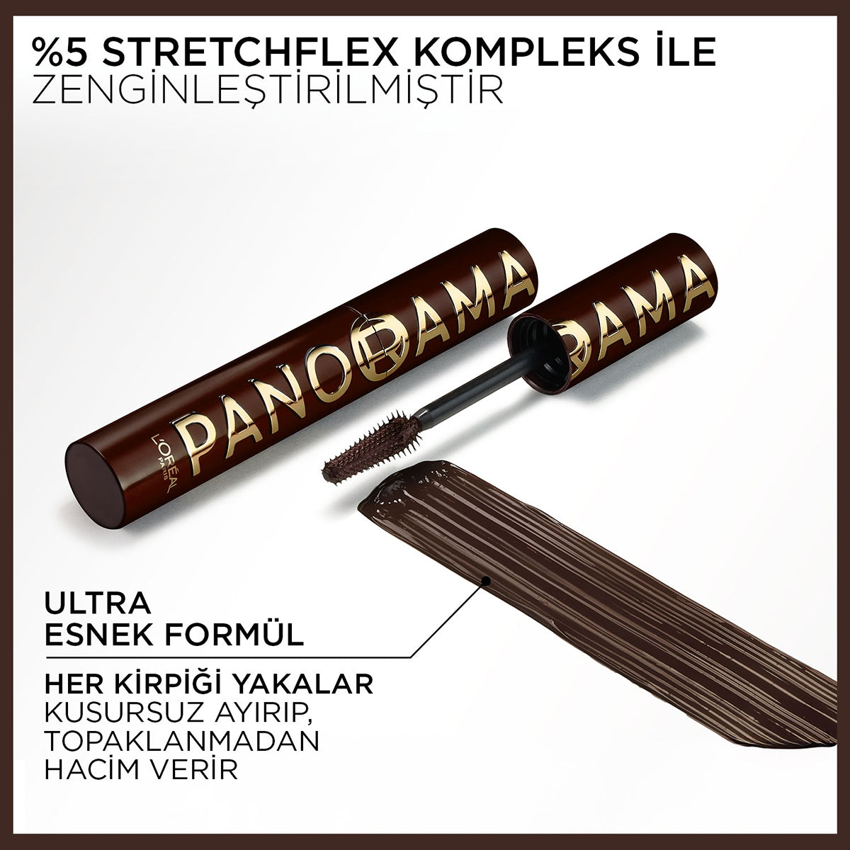 Panorama Chromatic Maskara Brun Leather