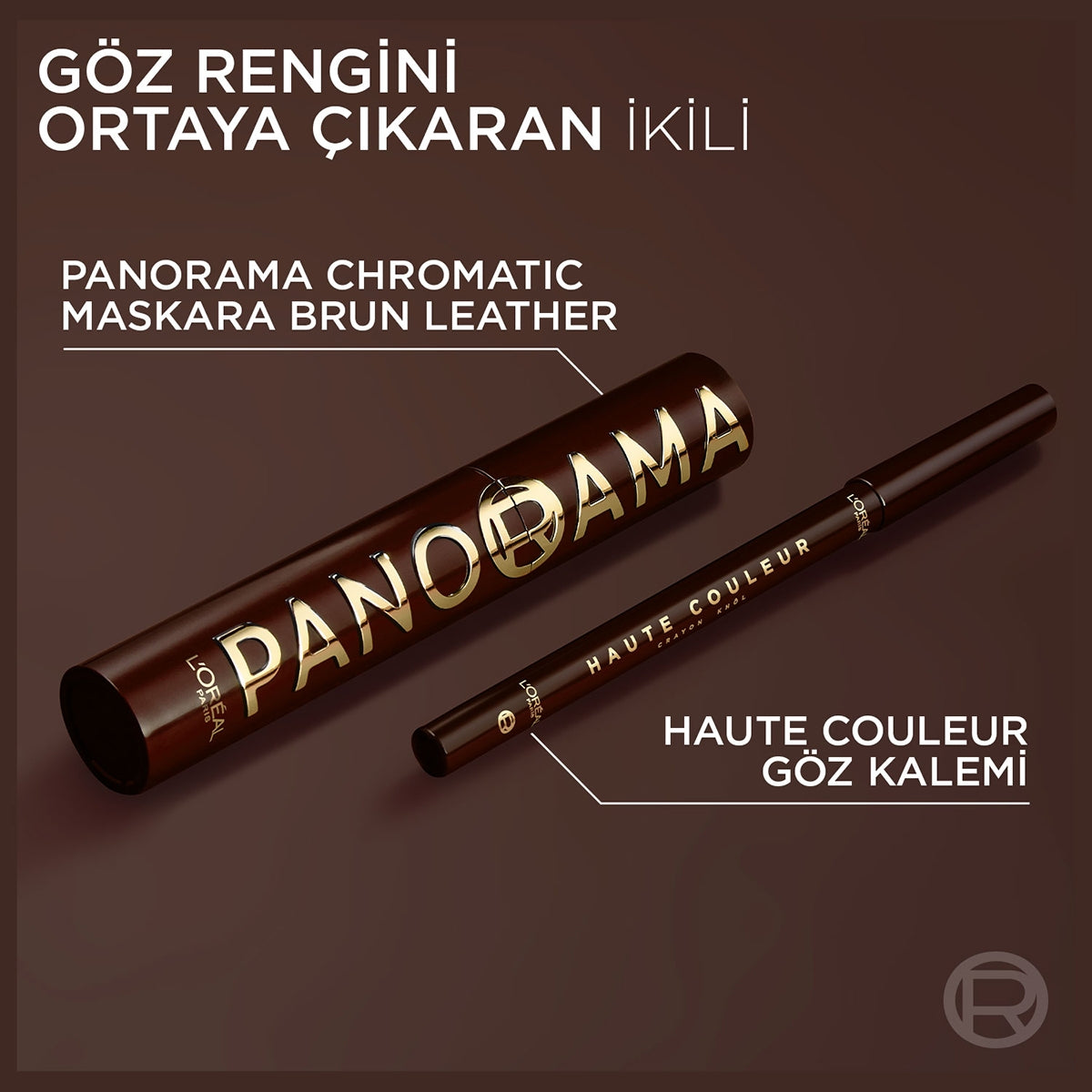 Panorama Chromatic Maskara Brun Leather
