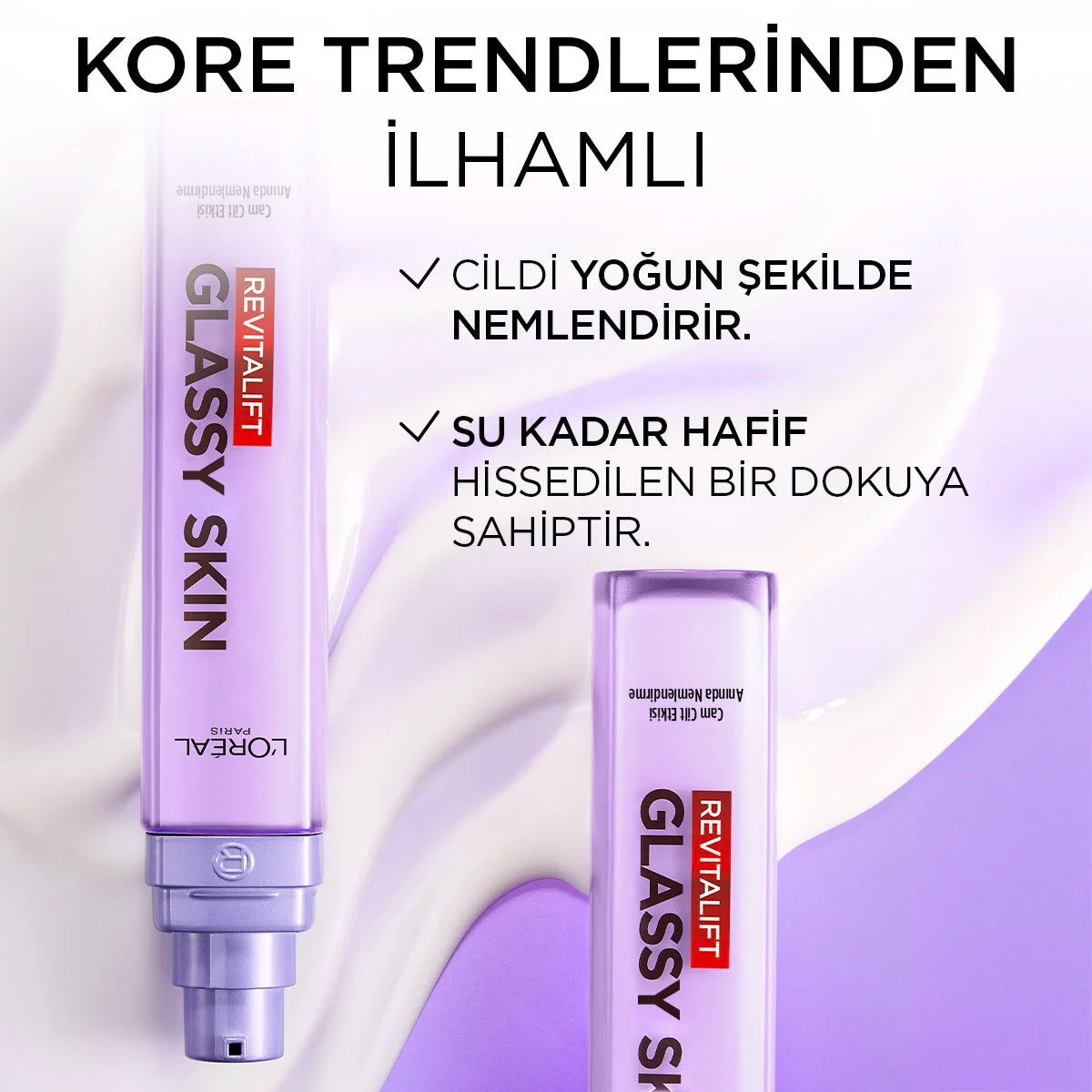 Revitalift Filler Glassy Skin Cam Cilt Görünümü Veren Hyaluronik Asit
İçeren Nemlendirici Krem 50 ml