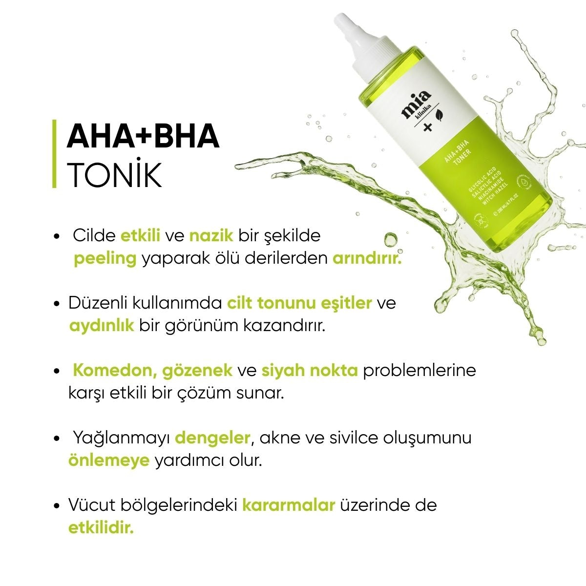 Gözenek Sıkılaştırıcı ve Yüz Temizleyici Tonik 200 ml