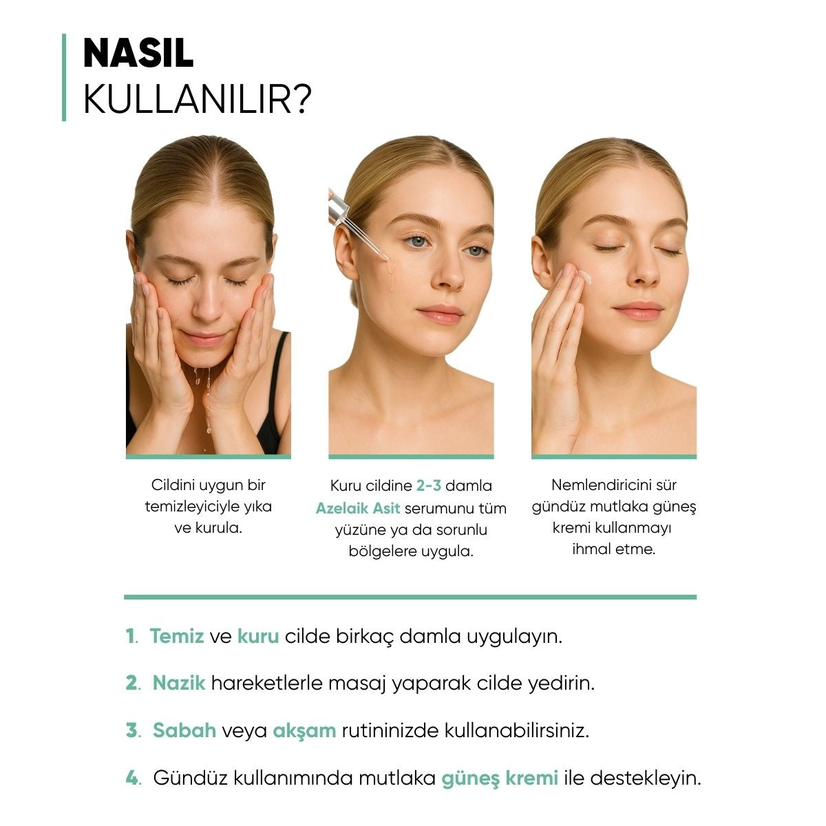 Sivilce ve Leke Karşıtı Azelaik Asit Serumu 30 ml