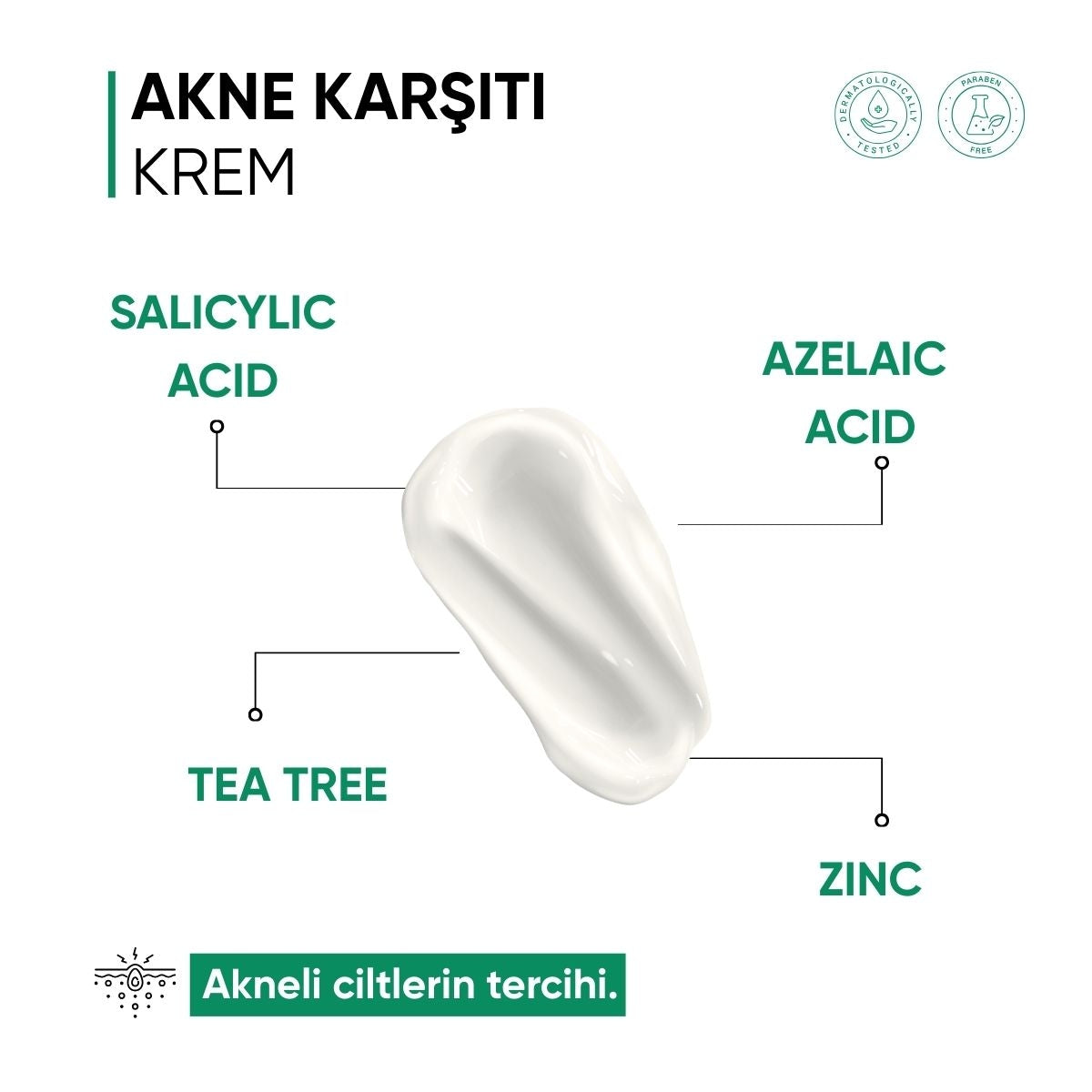 Sivilce ve Akne Karşıtı Bariyer Güçlendirici Nemlendirici Krem 50 ml