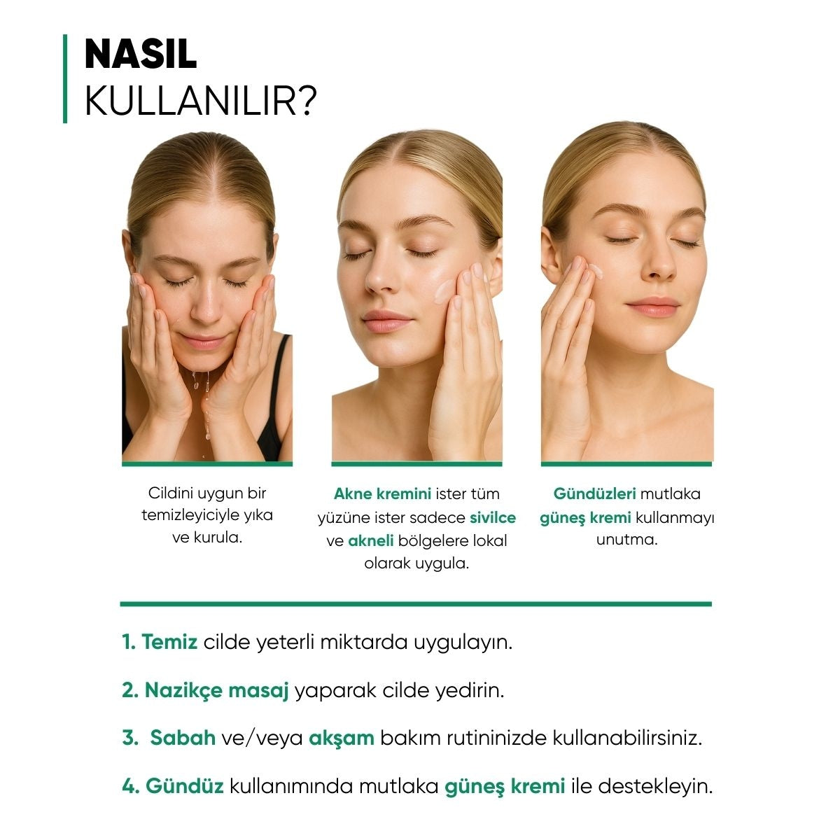 Sivilce ve Akne Karşıtı Bariyer Güçlendirici Nemlendirici Krem 50 ml