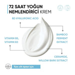 72 Saat Etkili Su Bazlı Yoğun Nemlendirici Krem 50 ml
