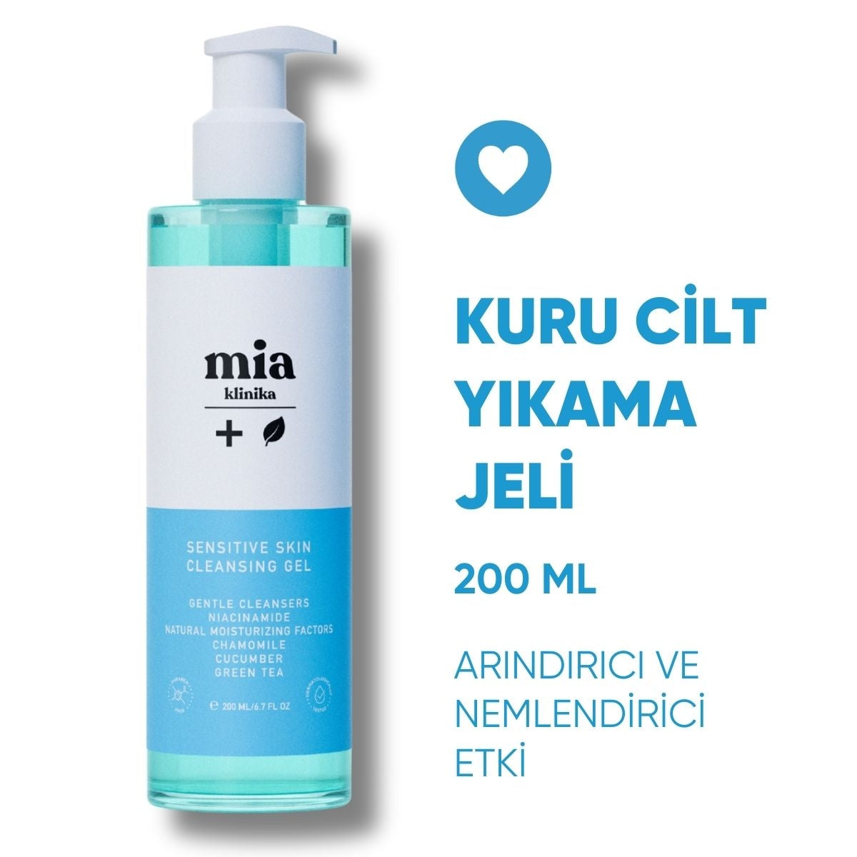 Hassas ve Kuru Ciltler İçin Yüz Yıkama Jeli 200 ml