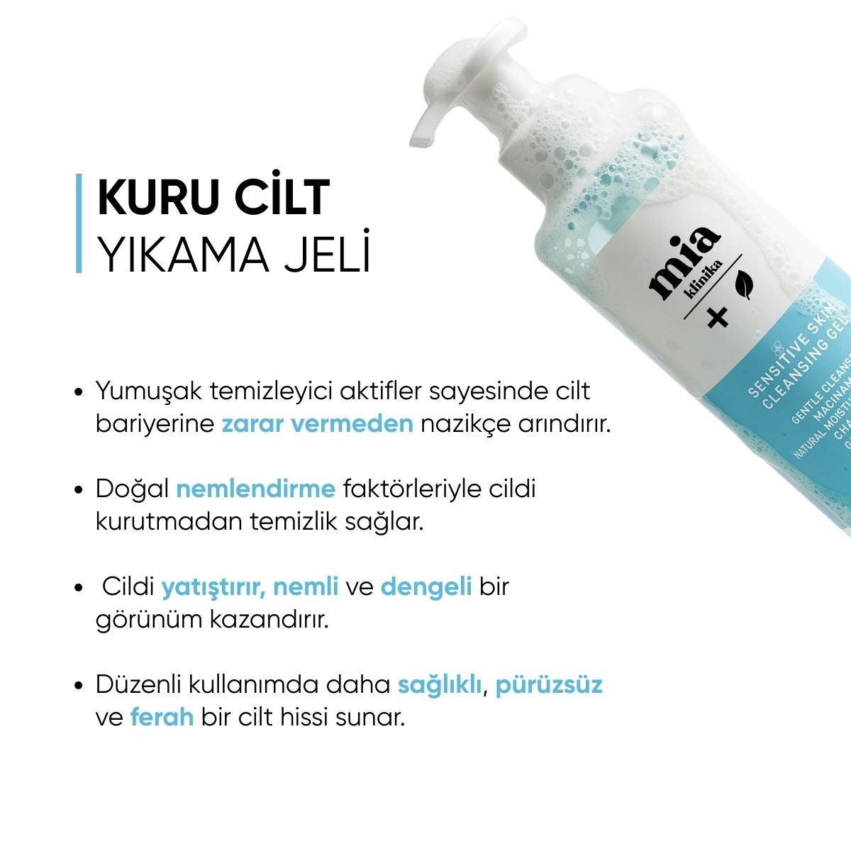 Hassas ve Kuru Ciltler İçin Yüz Yıkama Jeli 200 ml