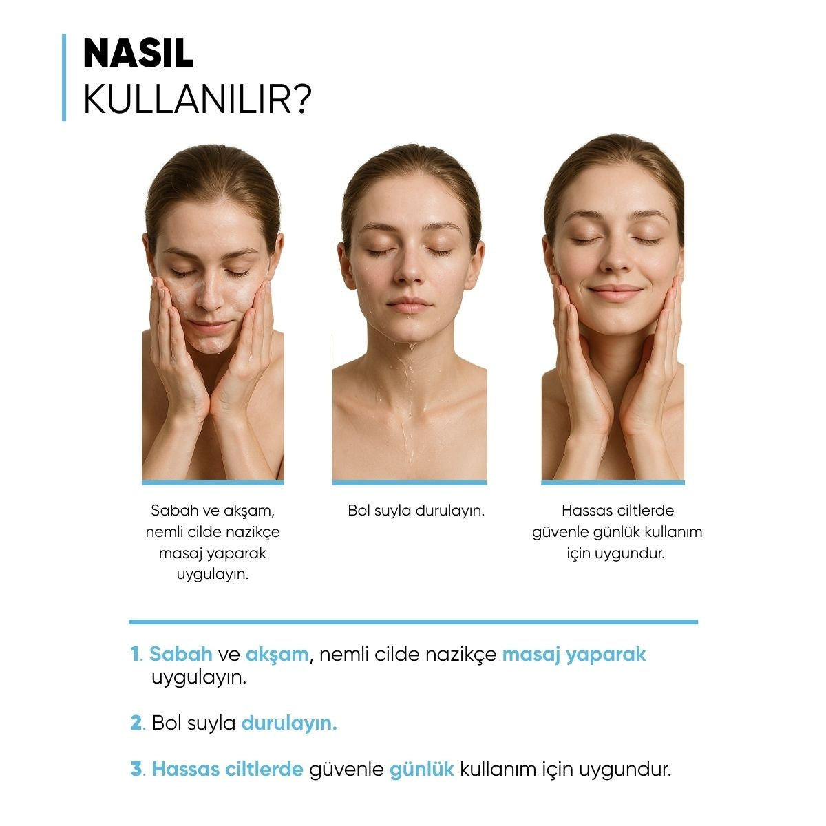Hassas ve Kuru Ciltler İçin Yüz Yıkama Jeli 200 ml