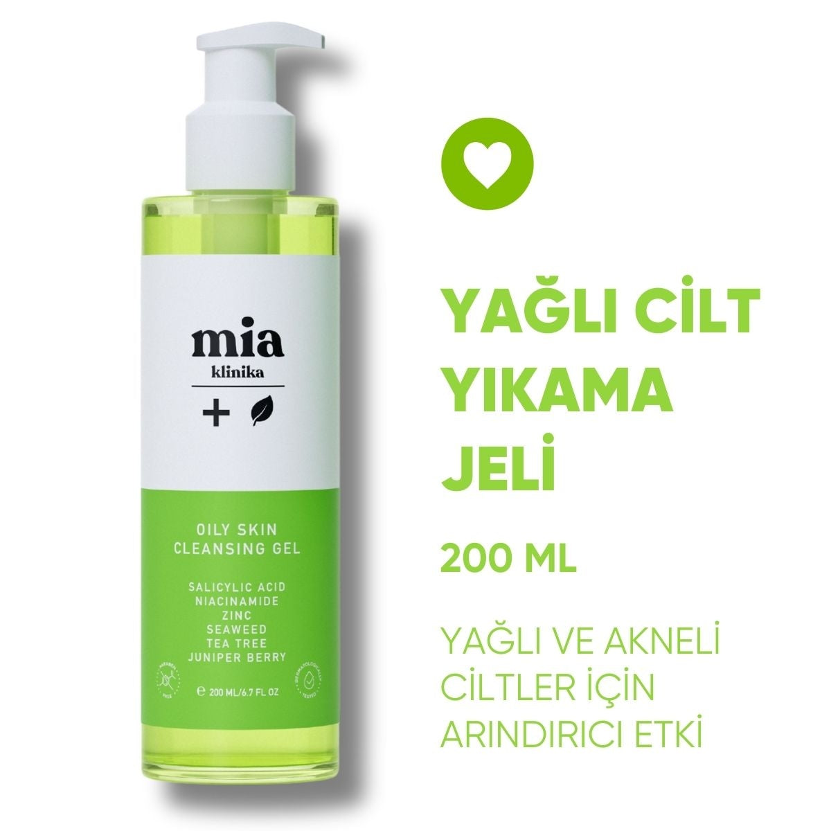 Yağlı ve Sivilceli Ciltler İçin Yüz Yıkama Jeli 200 ml