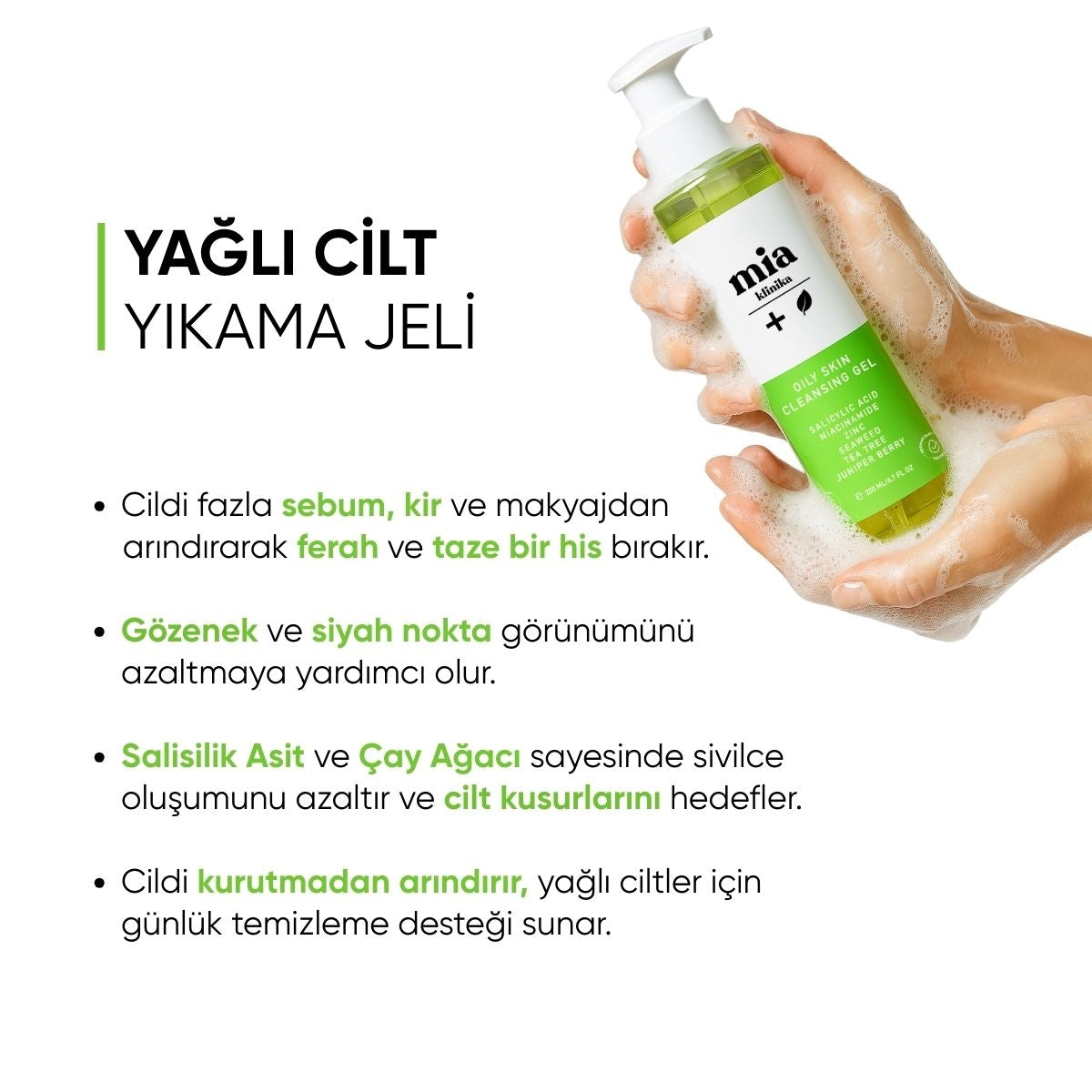 Yağlı ve Sivilceli Ciltler İçin Yüz Yıkama Jeli 200 ml