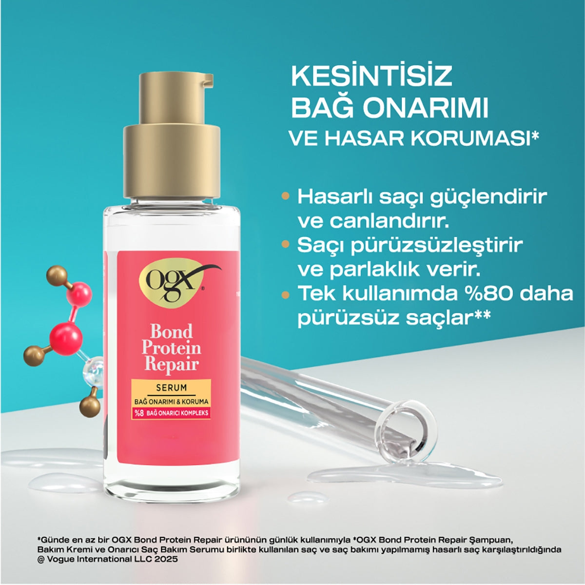 OGX Saç Serumu Bond Protein Repair 50 ml