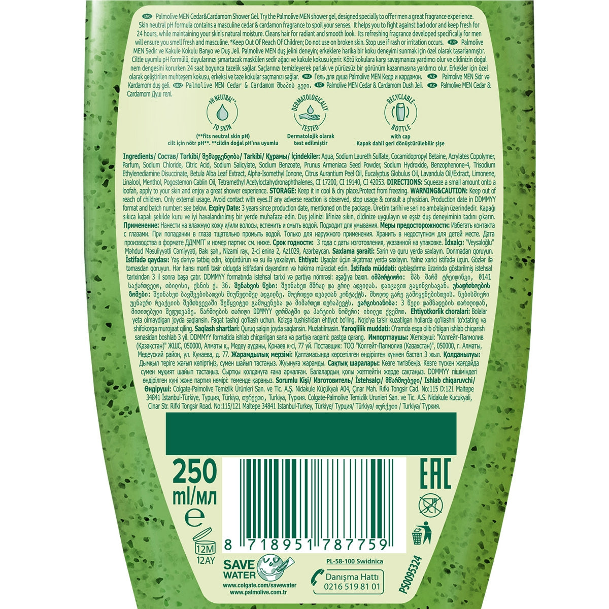 Erkek Duş Jeli Cedarwood 250 ml