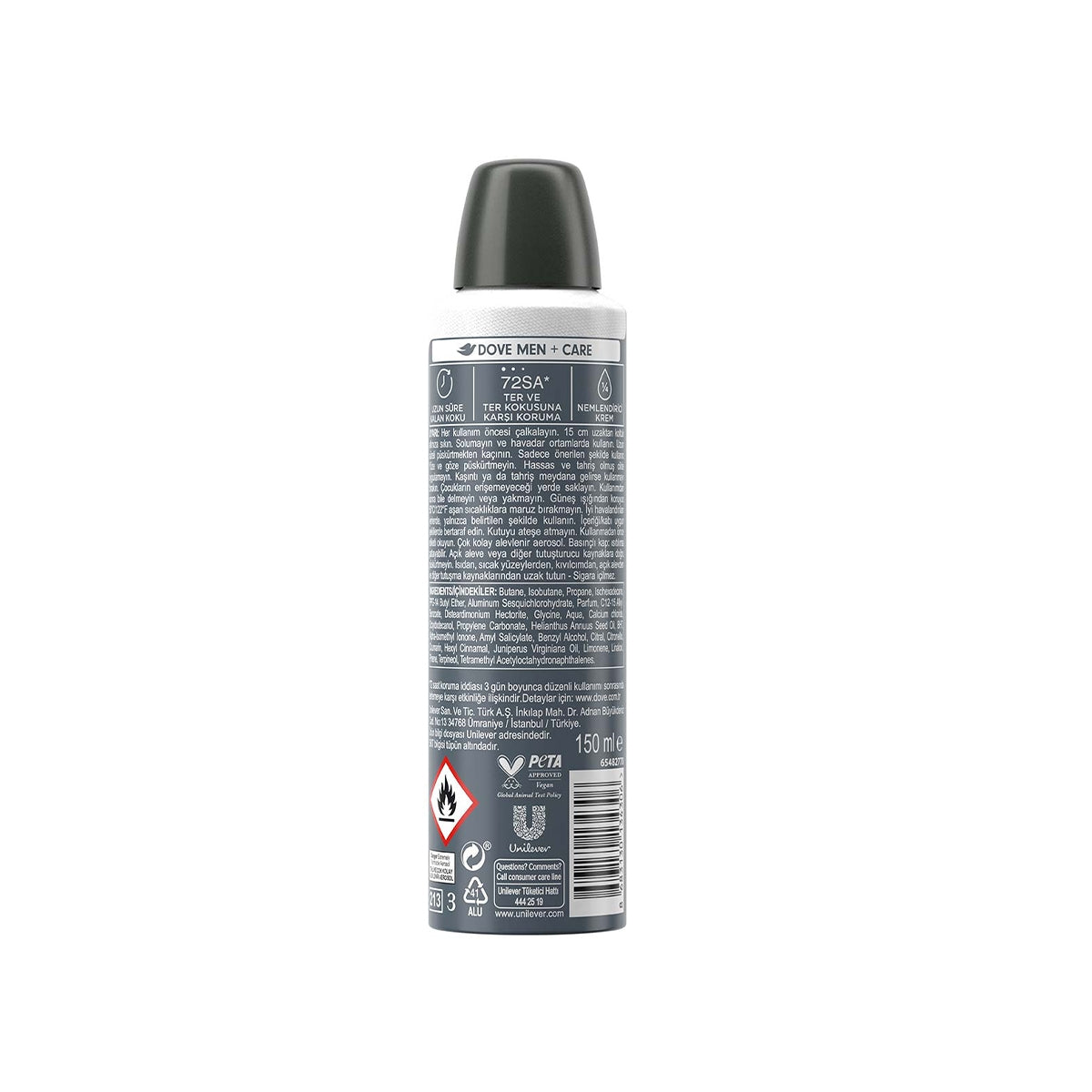 Dove Men Care Invisible Dry Deodorant Sprey 150 ml