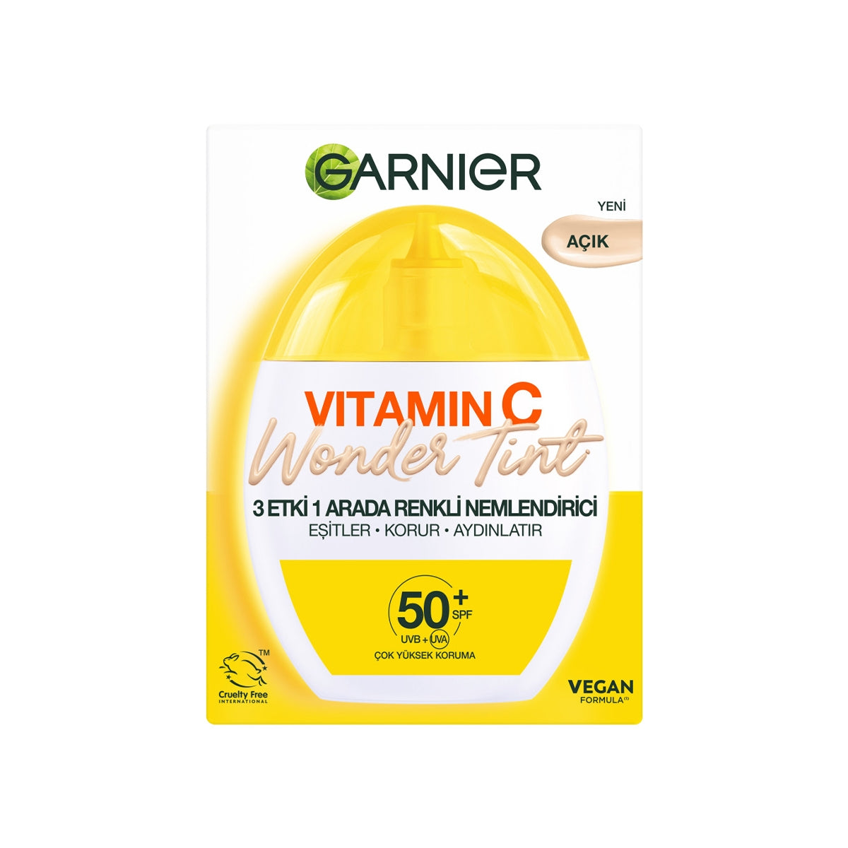 Nemlendirici Güneş Kremi Wonder Tint C Vitamini Açık 40 ml