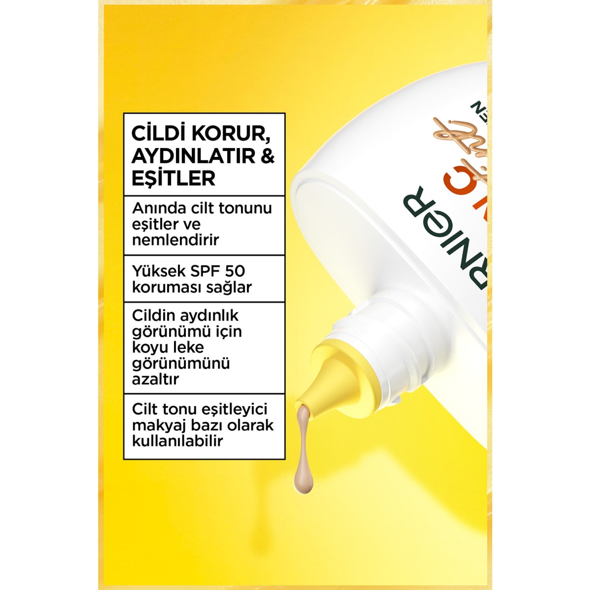 Nemlendirici Güneş Kremi Wonder Tint C Vitamini Açık 40 ml