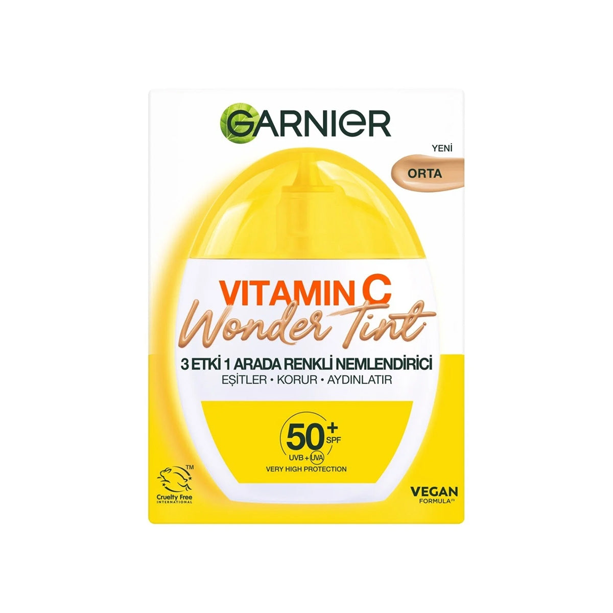 Nemlendirici Güneş Kremi Wonder Tint C Vitamini Orta 40 ml
