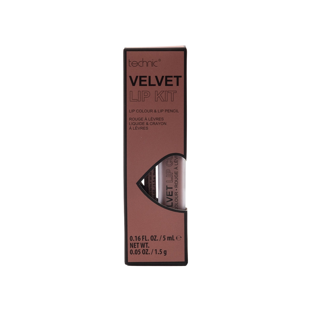 Technic Velvet Lip Kit Makyaj Seti Iced Mocha (Dudak Kalemi+Ruj)