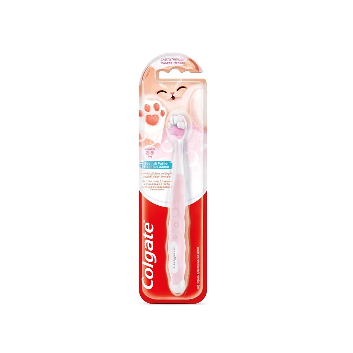 Colgate Fluffy Paws 2-5 Yaş Çocuk Diş Fırçası