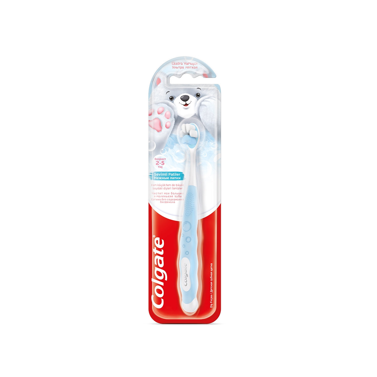 Colgate Fluffy Paws 2-5 Yaş Çocuk Diş Fırçası