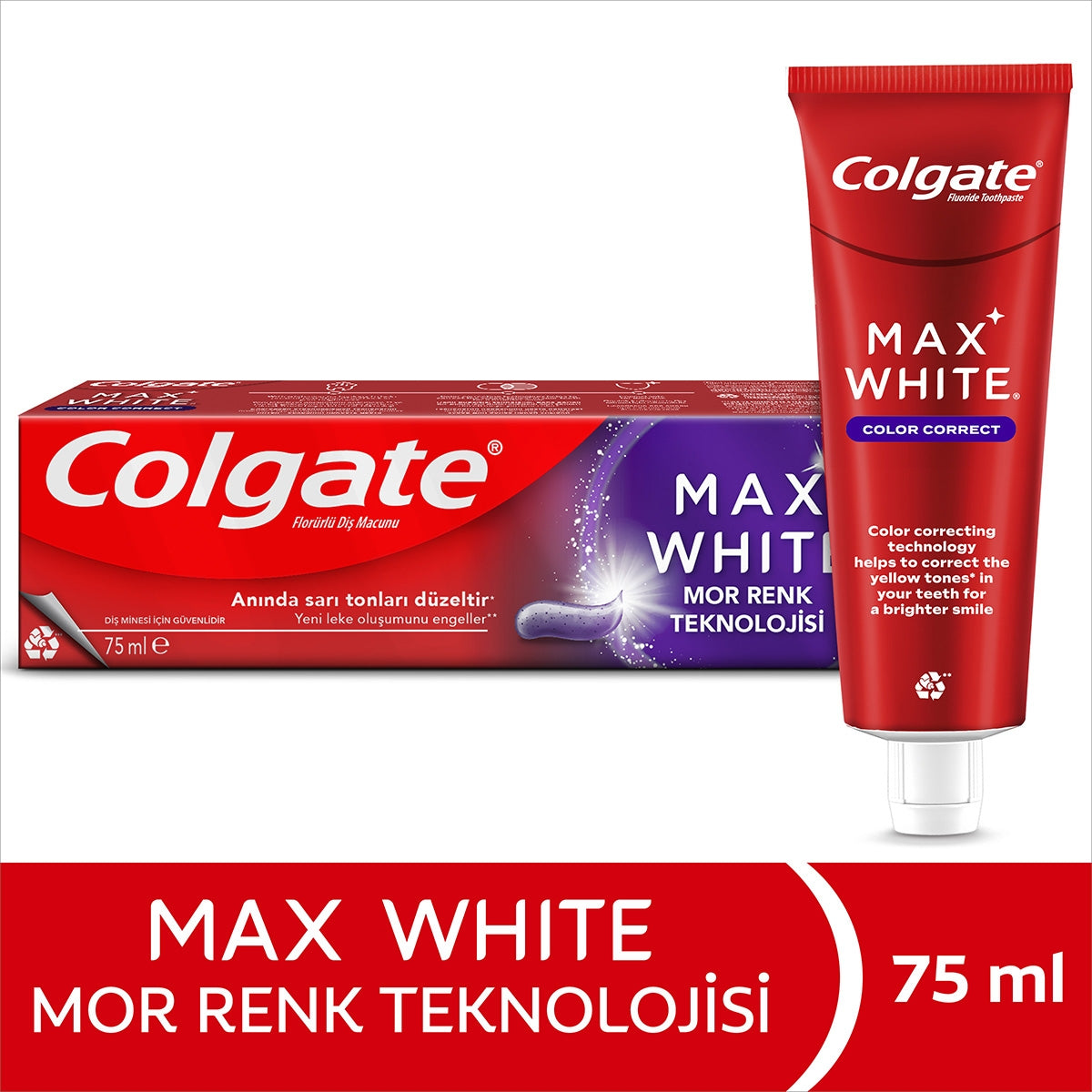 Colgate Max White Purple Diş Macunu 75 ml