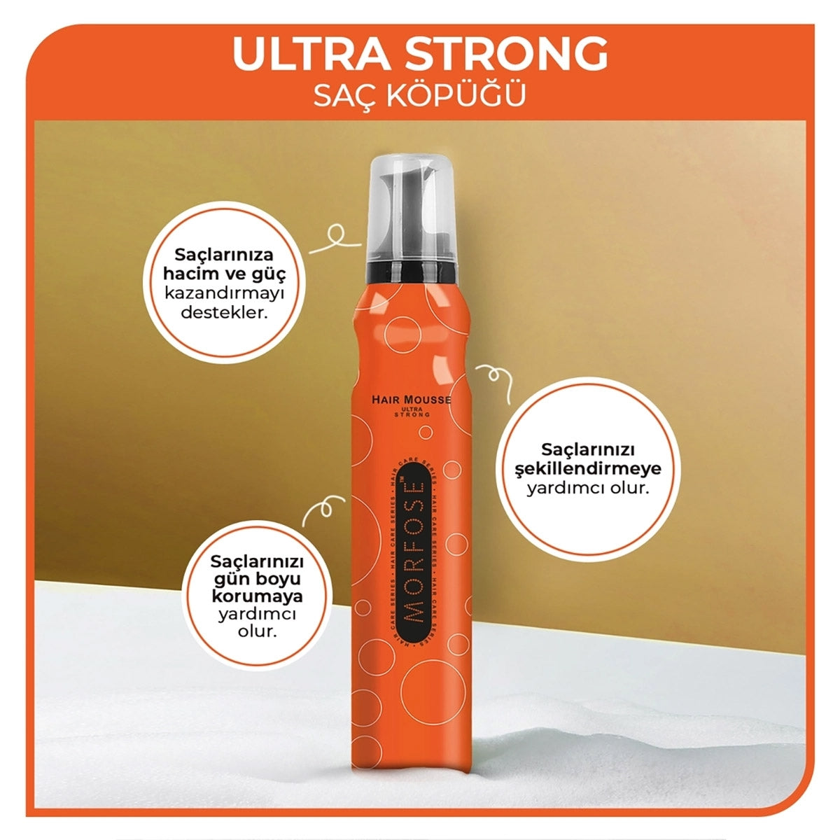 Saç Köpüğü Ultra Güçlü 200 ml
