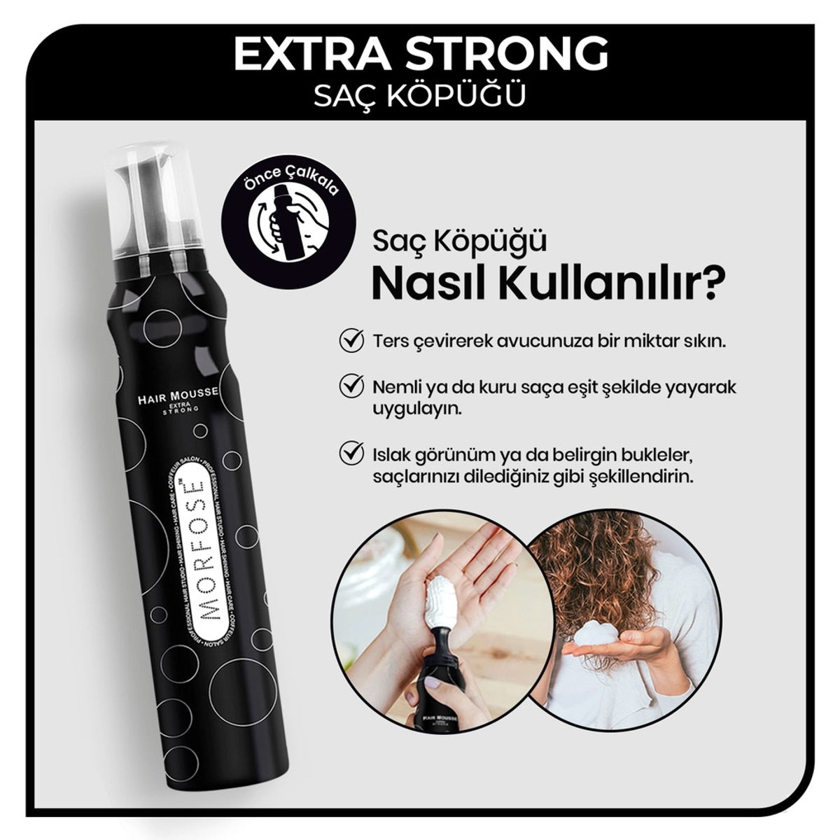 Saç Köpüğü Ekstra Güçlü 200 ml