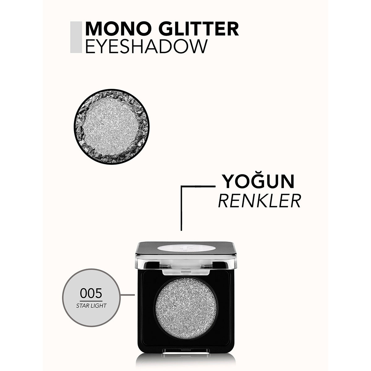 Mono Metalik Tekli Göz Farı 005 Star Light