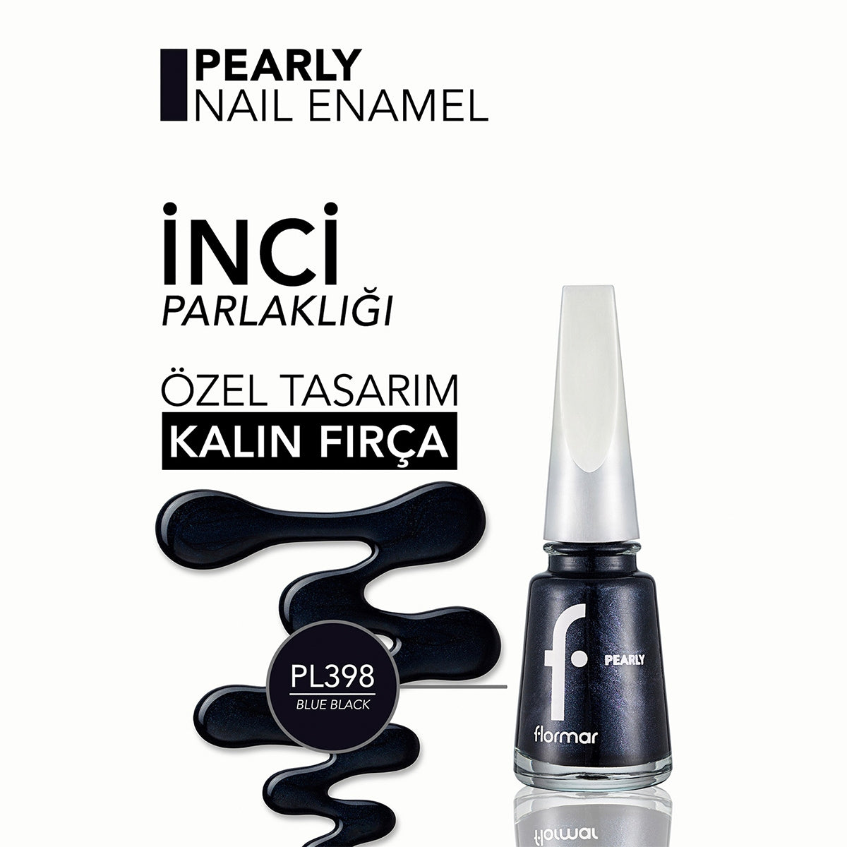 Pearly 398  Yarı Transparan Parlak Bitişli Sedefli Oje