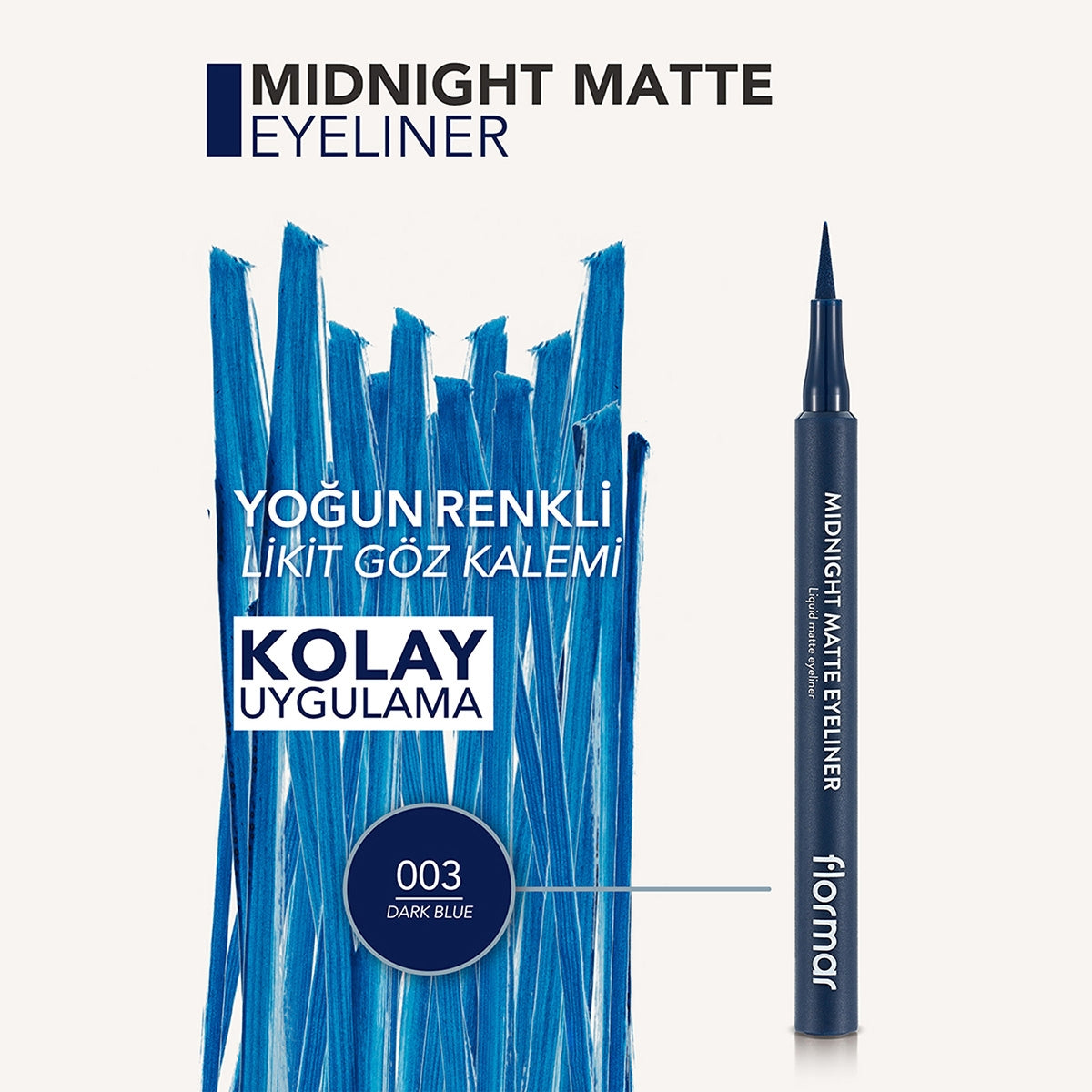 Midnight Matte Eyeliner 03 Koyu Mavi