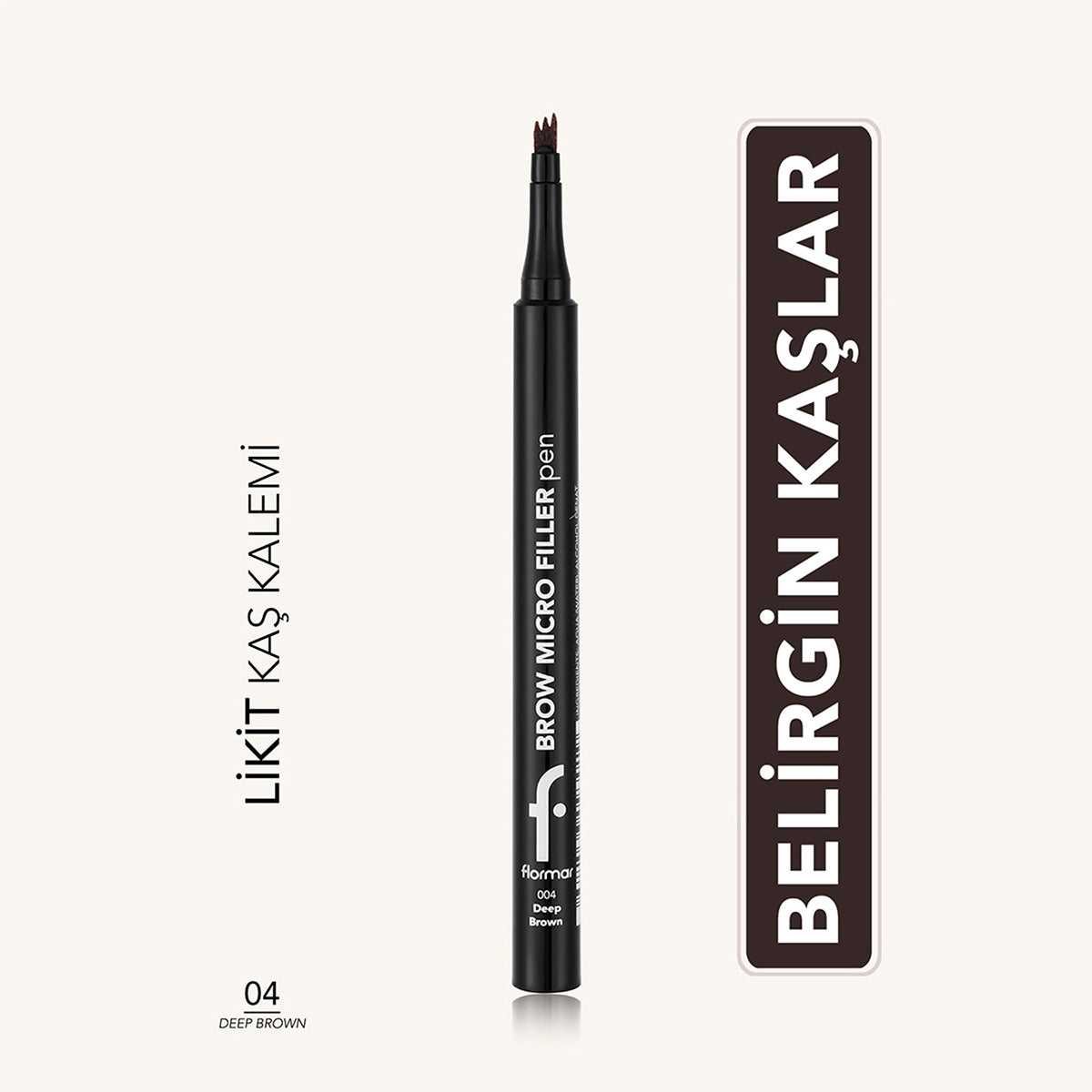 Brow Micro Filler Tarak Uçlu Doğal Bitişli Kaş Kalemi 003 Deep Brown