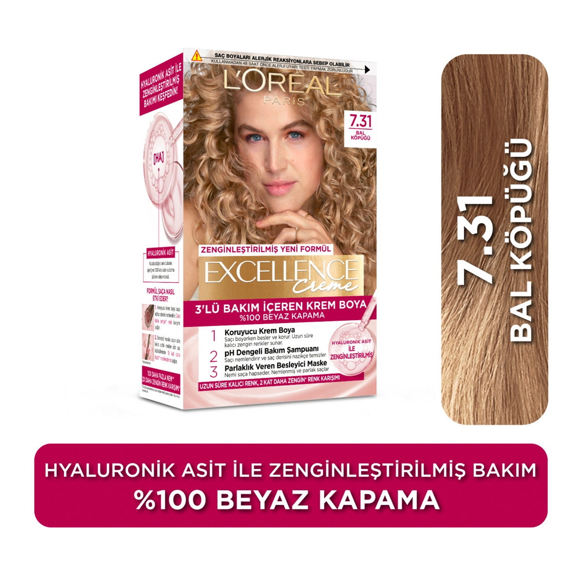 Creme Saç Boyası Bal Köpüğü 7-31