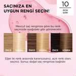 Creme Saç Boyası Açık Sarı 10