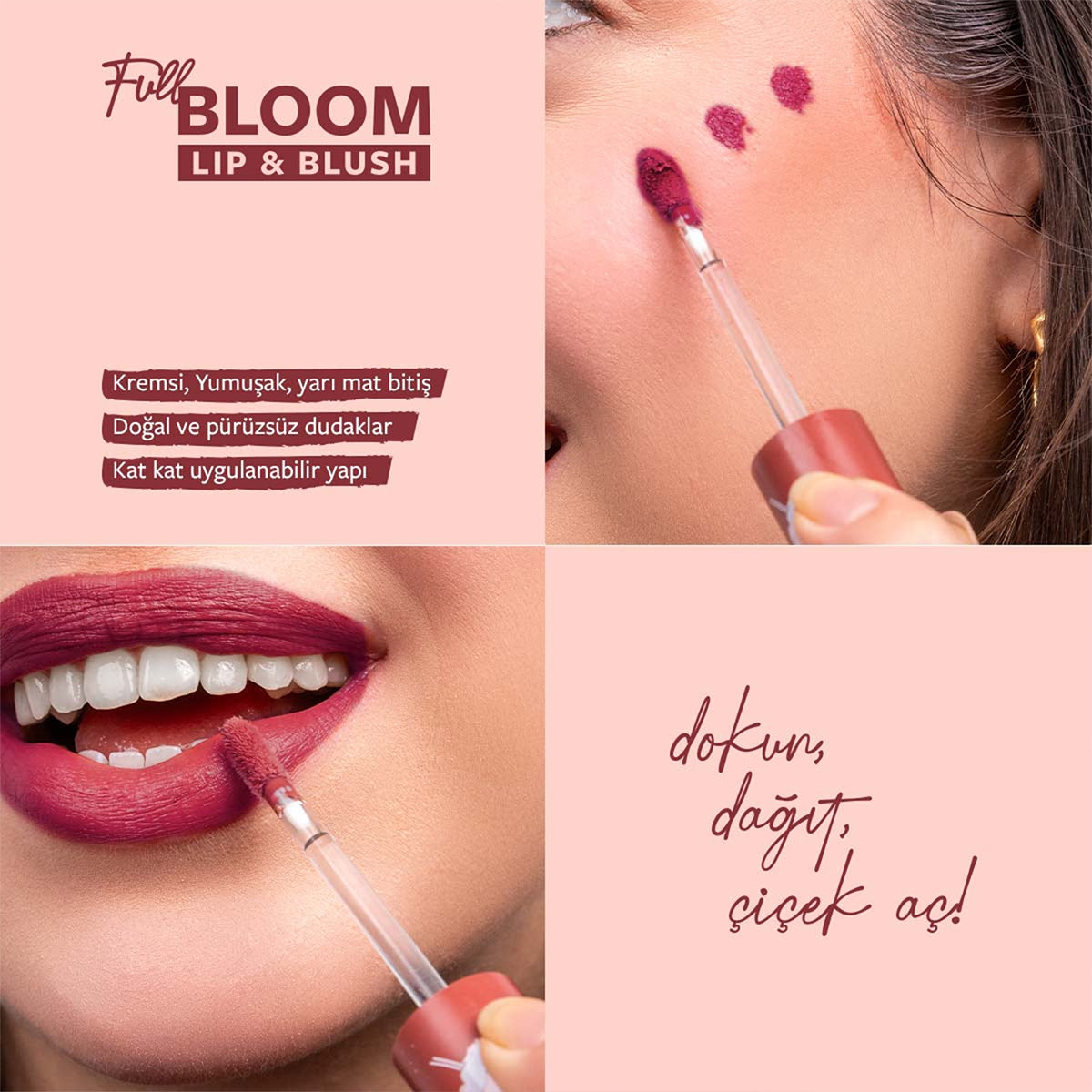 Full Bloom Lip Blush Ruj ve Allık 82 Fatal